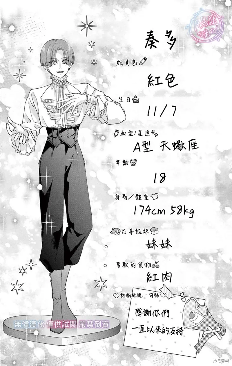 身为女主角，却成为了男爱豆♂！？,3卷特典,第2张