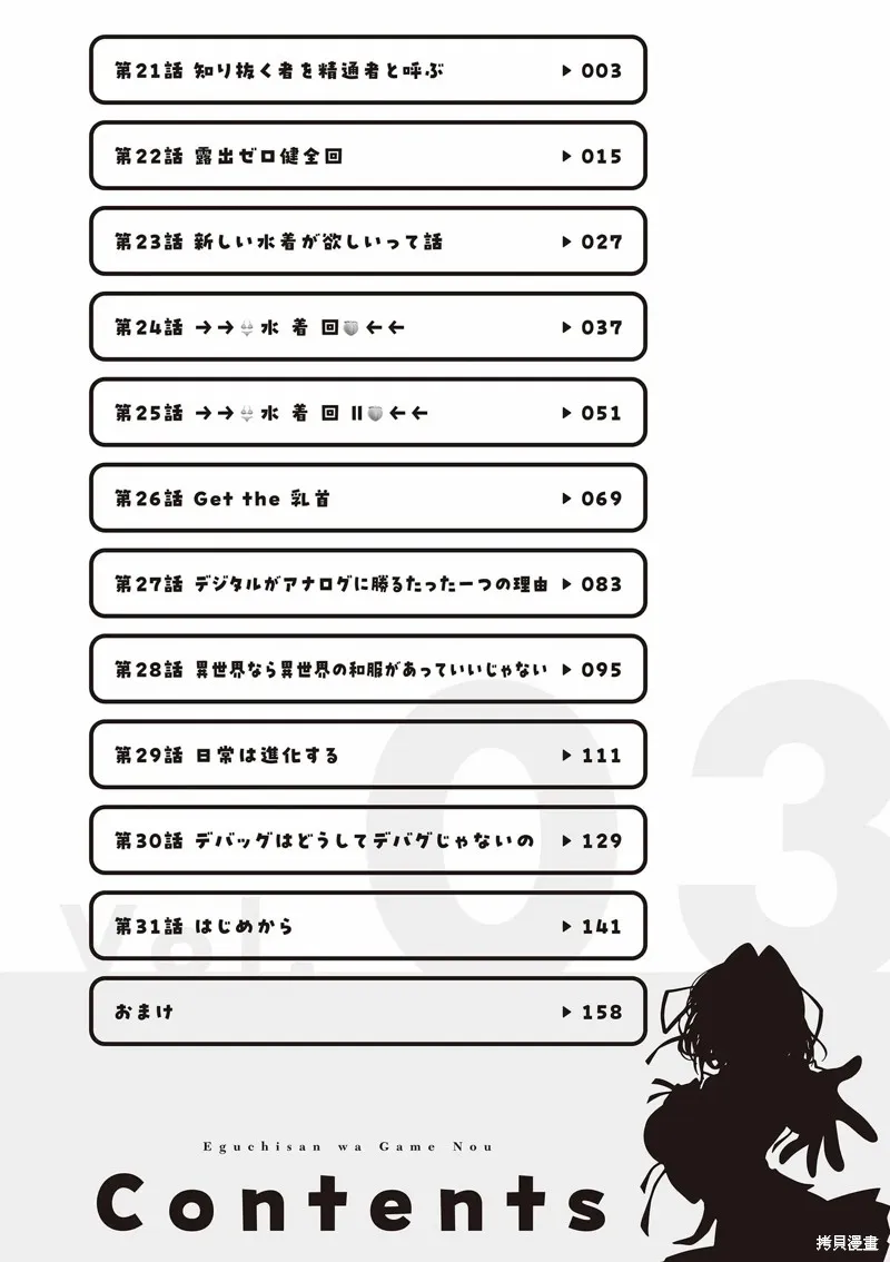 江口同學是遊戲腦,3卷附录,第4张