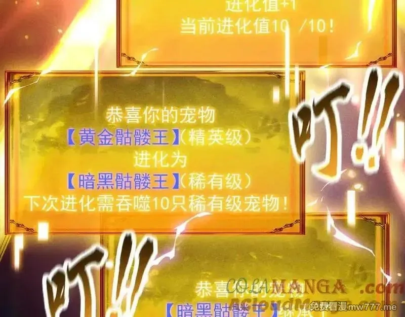 网游：挂机百万年，我醒来成神,第33话 变异的黄金骷髅王,第85张