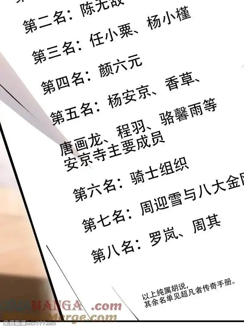 第一序列,第547话 546 超凡者排名,第85张