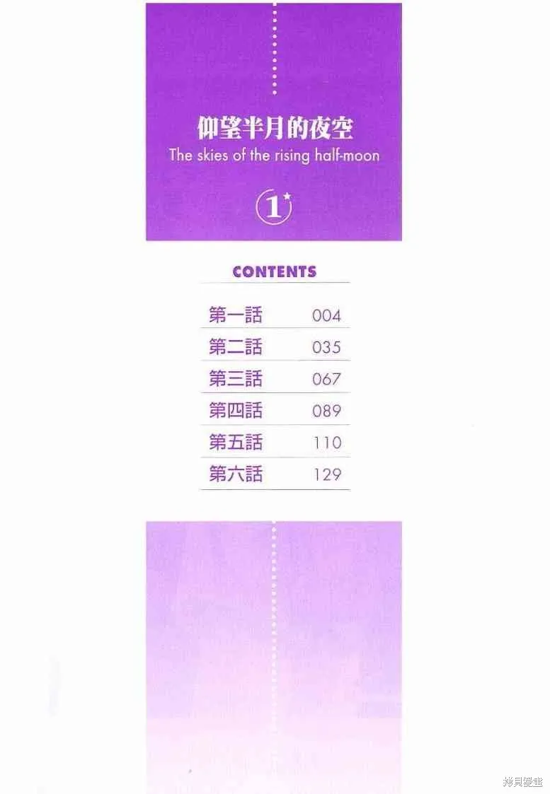 仰望半月的夜空,第1话,第3张